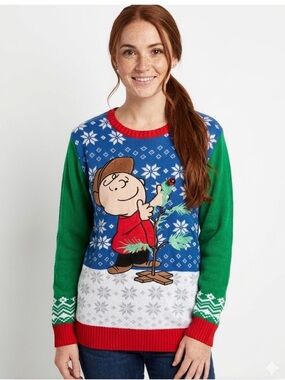 Peanuts Light-Up Charlie Brown Tree
Christmas Sweater - Size Large